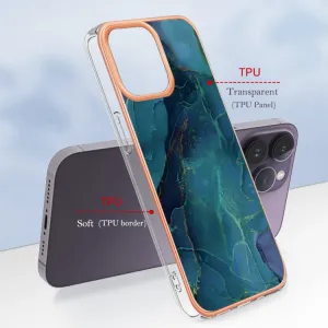 IMD MARBLE Ochranný kryt pre Apple iPhone 16 Pro Max GREEN