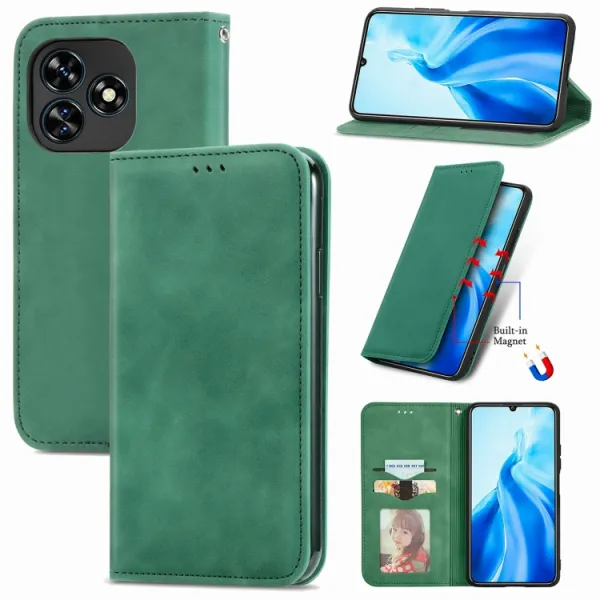 MAGNETIC Zaklápací kryt pre Oukitel C51 zelený