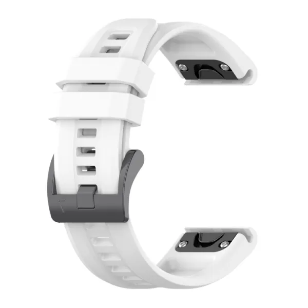 SILICONE Vymeniteľný remienok pre Garmin Fenix E 47mm biely