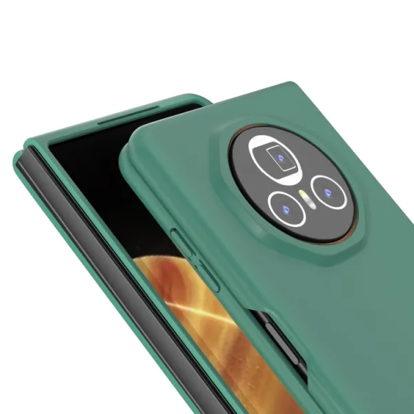 PLASTIC Ochranný plastový kryt pre Honor Magic V3 tmavozelený