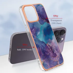 IMD MARBLE Ochranný kryt pre Apple iPhone 16 Pro Max PURPLE
