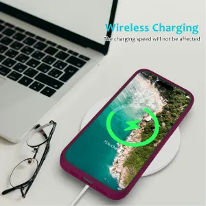RUBBER Ochranný kryt pre Apple iPhone 16 Pro Max bordový