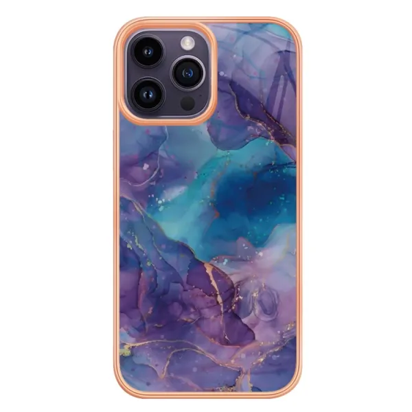 IMD MARBLE Ochranný kryt pre Apple iPhone 16 Pro Max PURPLE