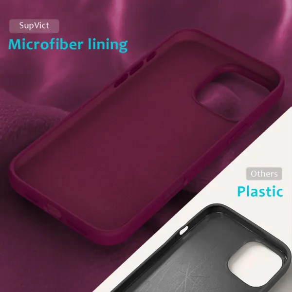 RUBBER Ochranný kryt pre Apple iPhone 16 Pro Max bordový
