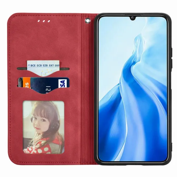 MAGNETIC Zaklápací kryt pre Oukitel C51 červený
