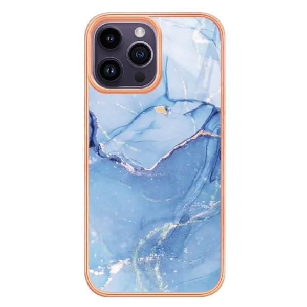 IMD MARBLE Ochranný kryt pre Apple iPhone 16 Pro Max BLUE