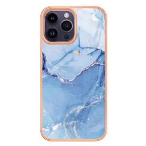 IMD MARBLE Ochranný kryt pre Apple iPhone 16 Pro Max BLUE