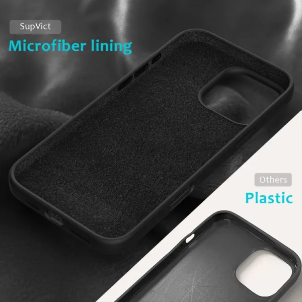 RUBBER Ochranný kryt pre Apple iPhone 16 Pro Max čierny
