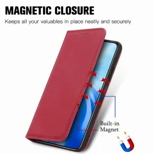 MAGNETIC Zaklápací kryt pre Oukitel C51 červený