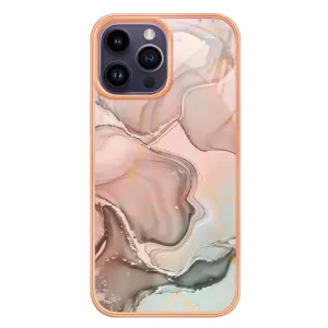 IMD MARBLE Ochranný kryt pre Apple iPhone 16 Pro Max ROSE GOLD