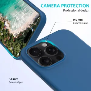 RUBBER Ochranný kryt pre Apple iPhone 16 Pro Max modrý