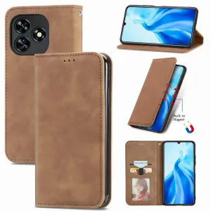 MAGNETIC Zaklápací kryt pre Oukitel C51 hnedý