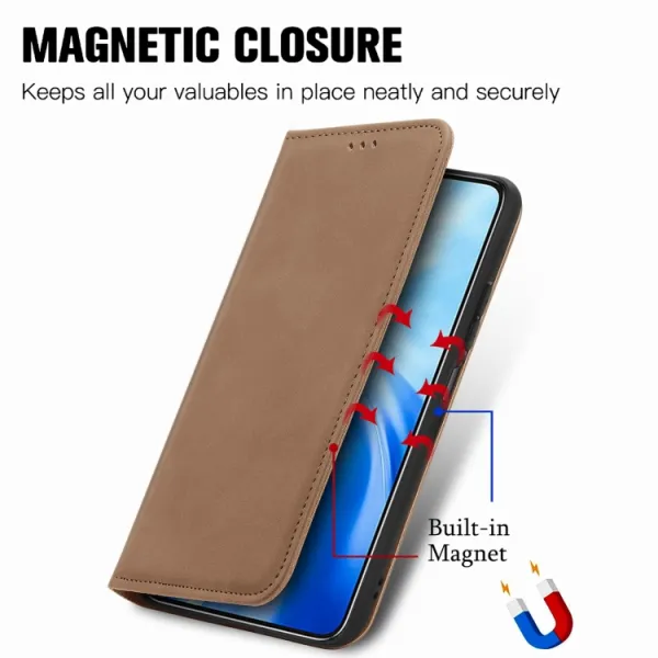 MAGNETIC Zaklápací kryt pre Oukitel C51 hnedý