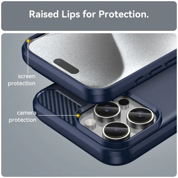 FLEXI TPU Ochranný kryt Apple iPhone 16 Pro Max modrý