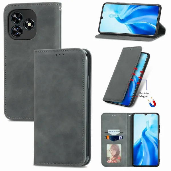 MAGNETIC Zaklápací kryt pre Oukitel C51 šedý