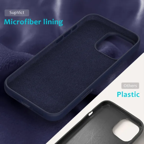 RUBBER Ochranný kryt pre Apple iPhone 16 Pro Max tmavomodrý