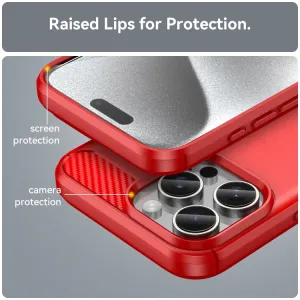 FLEXI TPU Ochranný kryt Apple iPhone 16 Pro Max červený