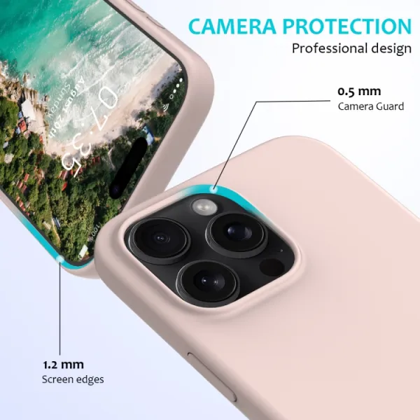 RUBBER Ochranný kryt pre Apple iPhone 16 Pro Max svetloružový