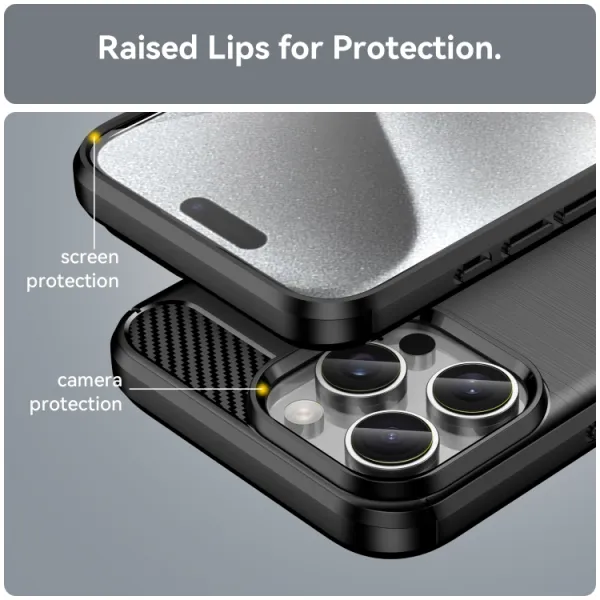 FLEXI TPU Ochranný kryt Apple iPhone 16 Pro Max čierny