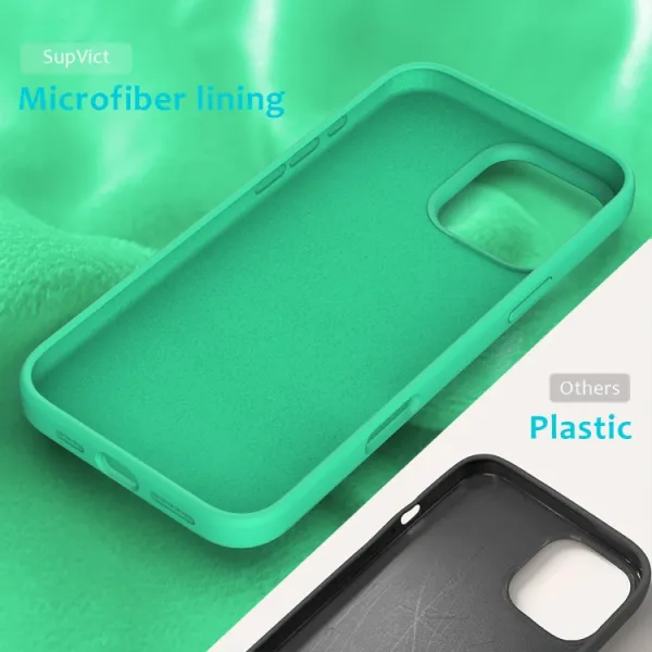 RUBBER Ochranný kryt pre Apple iPhone 16 Pro Max mentolový zelený