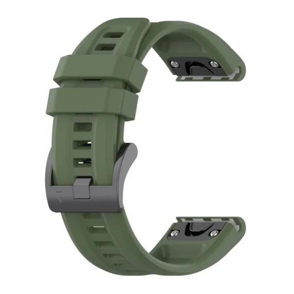 SILICONE Vymeniteľný remienok pre Garmin Enduro 3 tmavozelený