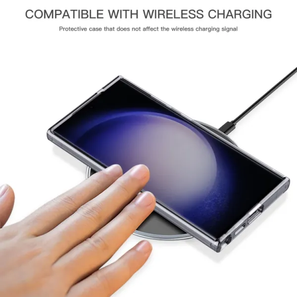 SHOCK Extra odolný kryt Samsung Galaxy S24 Ultra 5G priehľadný