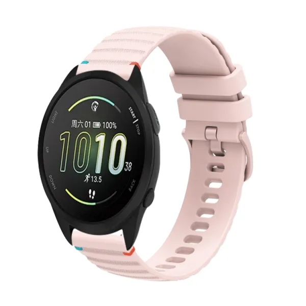 WAVY Silikónový remienok pre Garmin Forerunner 165 ružový