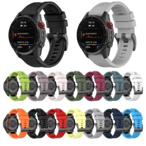 SILICONE Vymeniteľný remienok pre Garmin Fenix E 47mm modrý