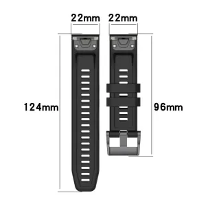 SILICONE Vymeniteľný remienok pre Garmin Fenix E 47mm modrý