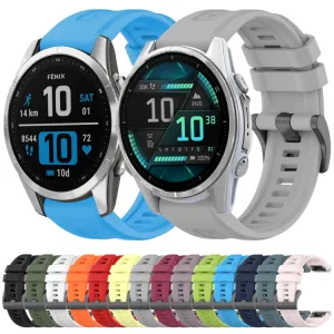 SILICONE Vymeniteľný remienok pre Garmin Fenix 8 43mm tmavozelený