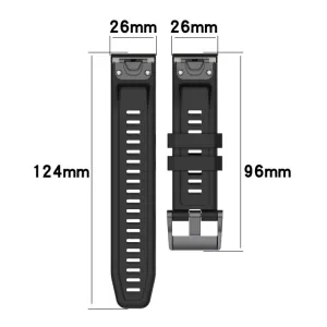 SILICONE Vymeniteľný remienok pre Garmin Enduro 3 modrý