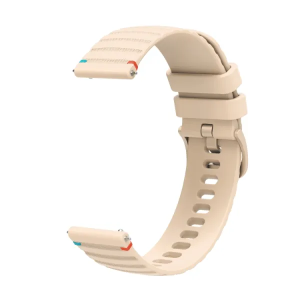 WAVY Silikónový remienok pre Garmin Forerunner 165 Music béžový