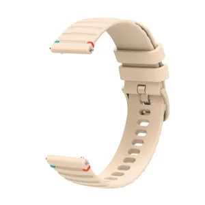WAVY Silikónový remienok pre Garmin Forerunner 165 Music béžový