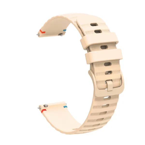 WAVY Silikónový remienok pre Garmin Forerunner 165 Music béžový