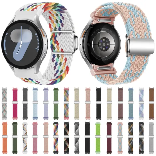 BRAIDED Nylonový remienok pre Samsung Galaxy Watch 7 (40 / 44 mm) CACTUS