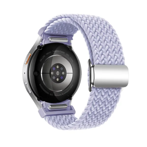 BRAIDED Nylonový remienok pre Samsung Galaxy Watch 7 (40 / 44 mm) FOG PURPLE