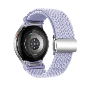 BRAIDED Nylonový remienok pre Samsung Galaxy Watch 7 (40 / 44 mm) FOG PURPLE