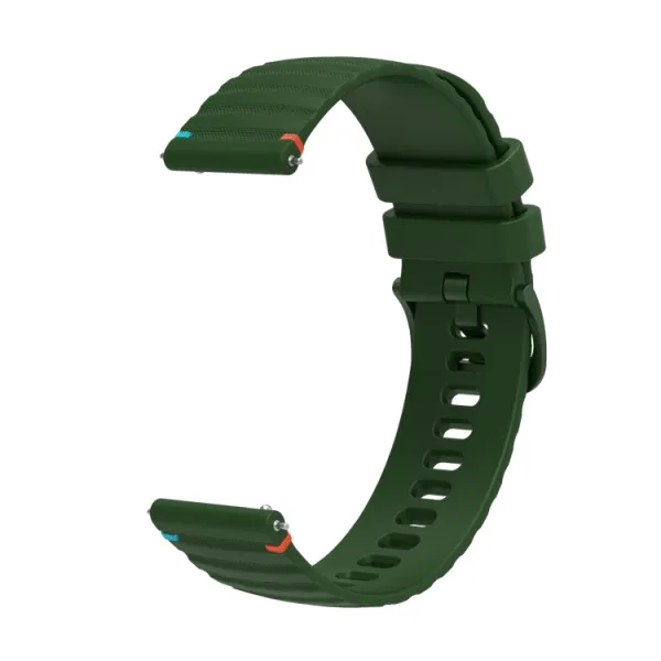WAVY Silikónový remienok pre Garmin Forerunner 165 Music tmavozelený