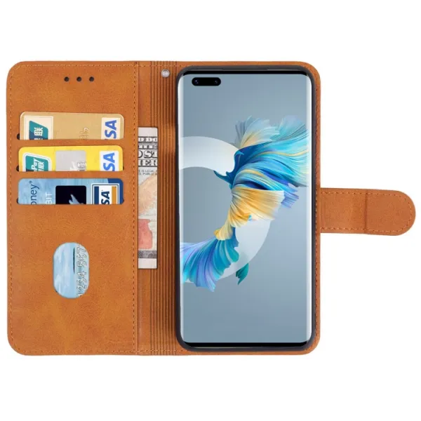 SMOOTH Peňaženkové puzdro pre Huawei Mate 40 Pro hnedé