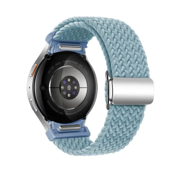 BRAIDED Nylonový remienok pre Samsung Galaxy Watch 7 (40 / 44 mm) ROCK BLUE