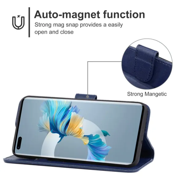 SMOOTH Peňaženkové puzdro pre Huawei Mate 40 Pro modré