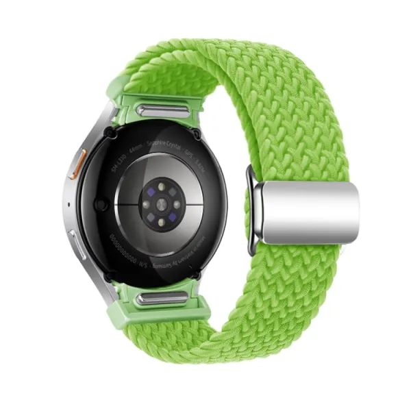 BRAIDED Nylonový remienok pre Samsung Galaxy Watch 7 (40 / 44 mm) YELLOW GREEN