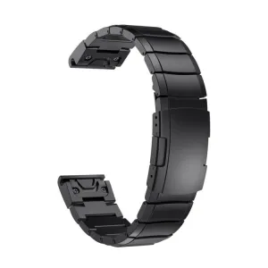 ARMOUR QUICK RELEASE Kovový remienok pre Garmin Fenix E 47mm čierny