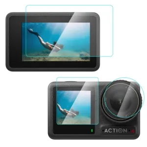 PULUZ 3in1 Set ochranných skiel pre DJI Osmo Action 4
