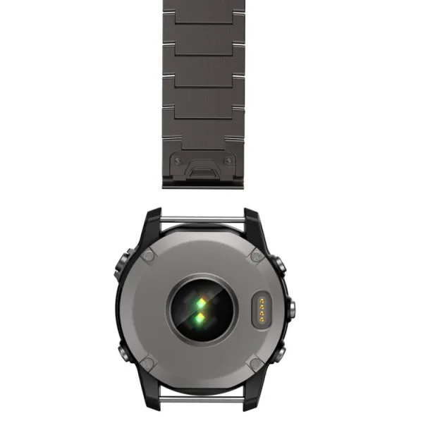 ARMOUR QUICK RELEASE Kovový remienok pre Garmin Fenix E 47mm čierny