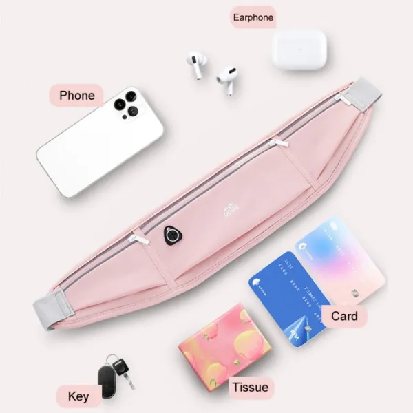 OUDU LIGHT Športový opasok na mobil do 7.5" šedoružový