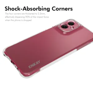ENKAY AIRBAG Extra odolný kryt Motorola Moto G55 5G priehľadný