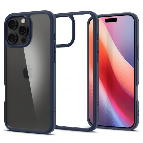 Spigen Ultra hybrid kryt na mobil, iPhone 16 Pro, modrý
