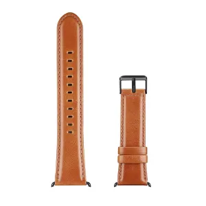 DUX LEATHER Kožený remienok pre Apple Watch 10 / 11 46mm svetlohnedý