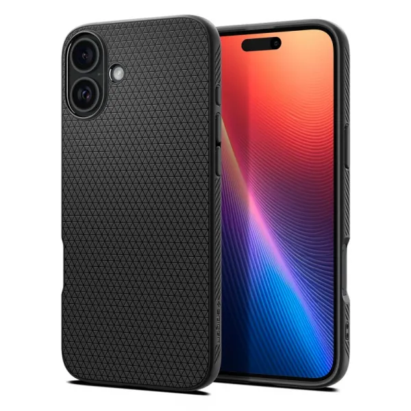 Spigen Liquid Air, iPhone 16, čierny